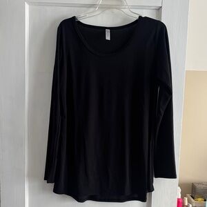LuLaRoe Black Long Sleeve Top
